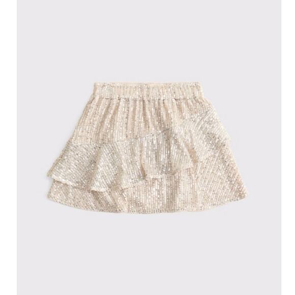 Abercrombie and Fitch sequin tiered mini skirt kids size 7/8 - Picture 1 of 6